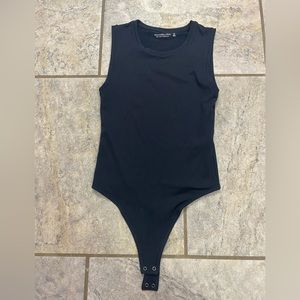 Abercrombie & Fitch Black Wide Strap Bodysuit